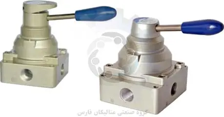 متالیکان فارس-شیر اهرم دستی AIRTAC مدل 4HV,4HVL (4.2 way, 4.3 way)